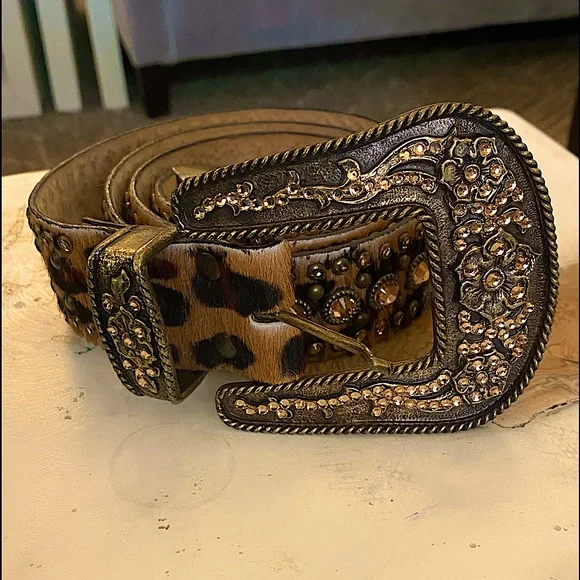 Leatherock Belt with Swarovski crystals Leatherock | Accessories | Leatherock Belt Cross Buckle  main image 4